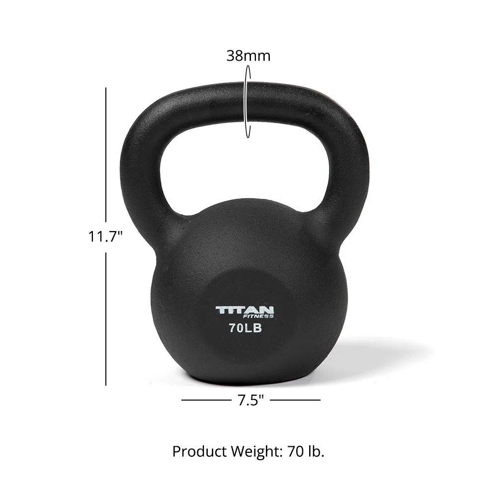 70 LB Cast Iron Kettlebell - Image 6
