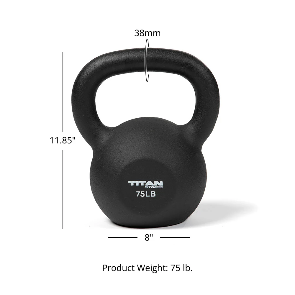 75 LB Cast Iron Kettlebell - Image 4