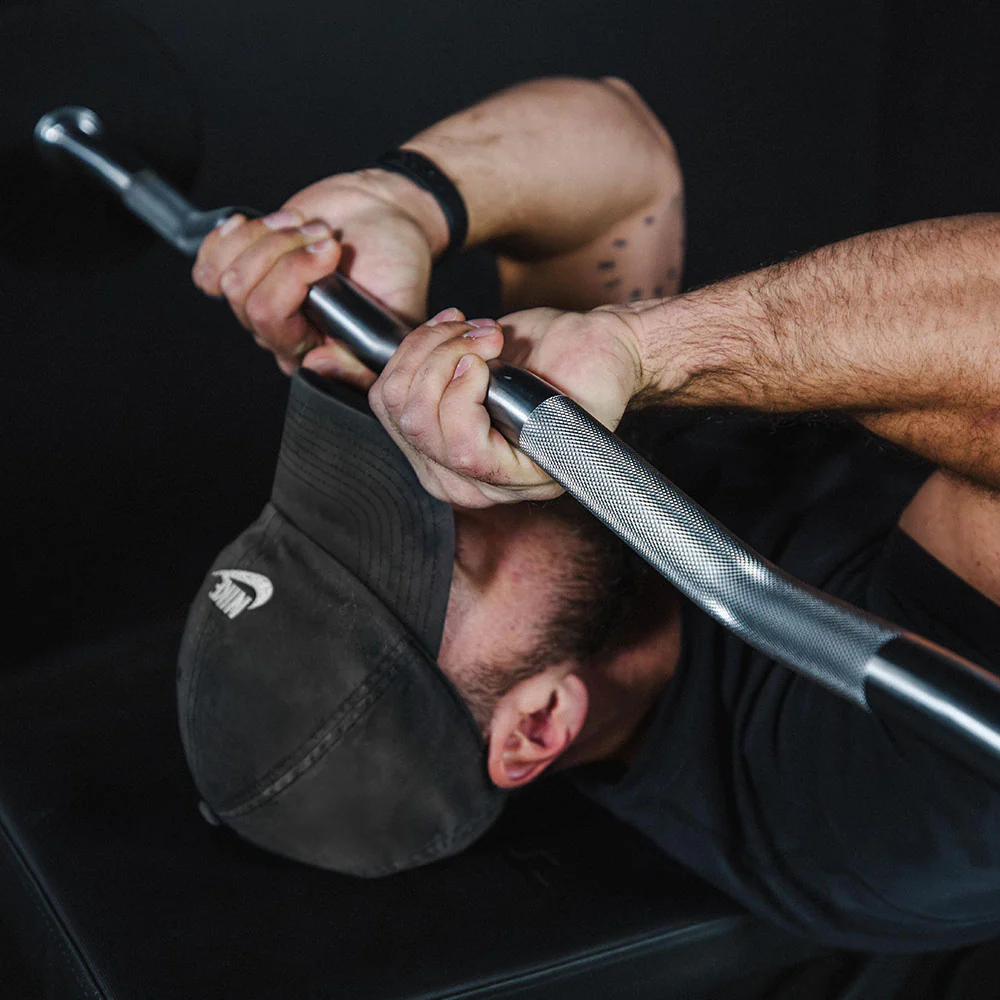 80 LB EZ Curl Fixed Urethane Barbell - Image 7