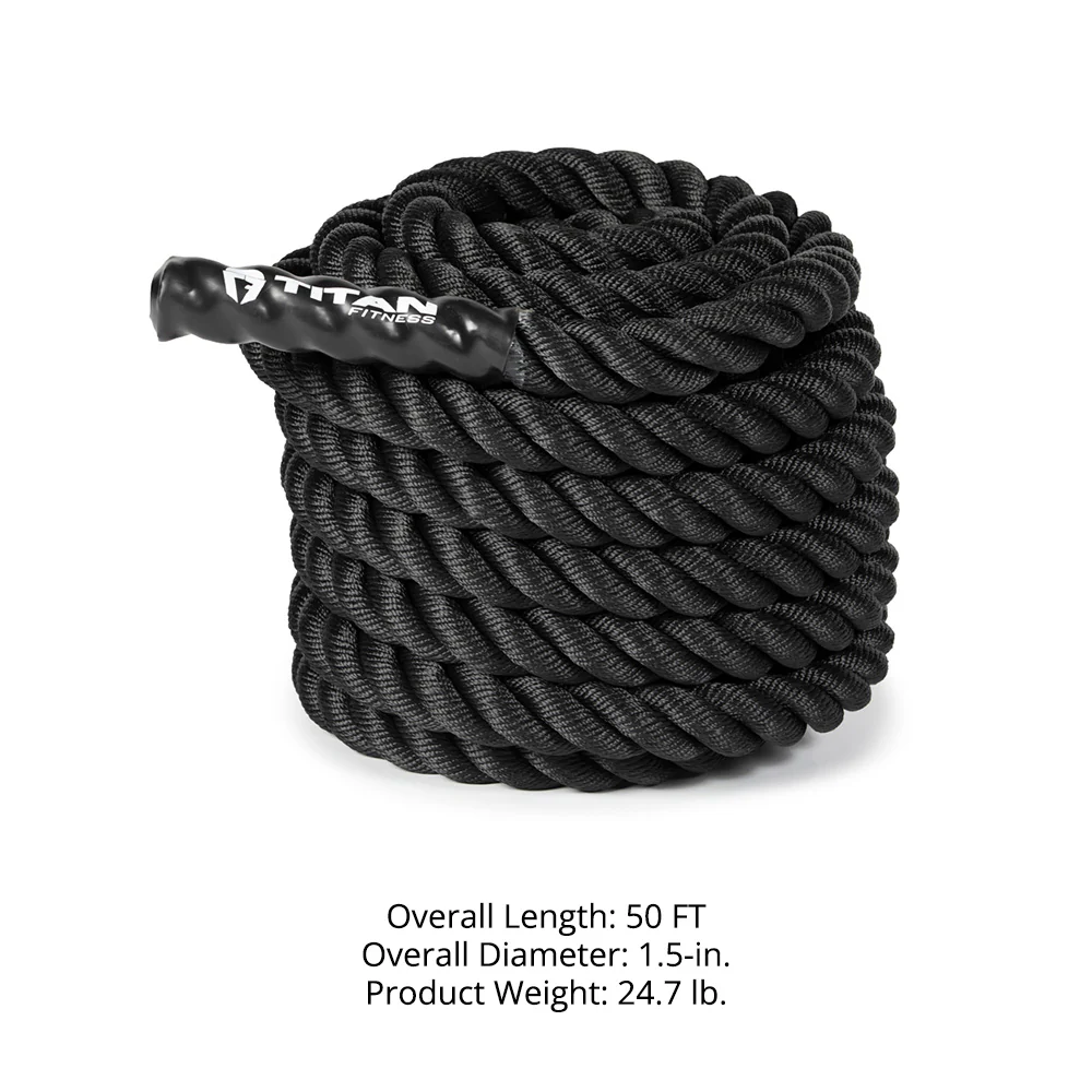 Black Poly Dacron Battle Ropes - Image 24
