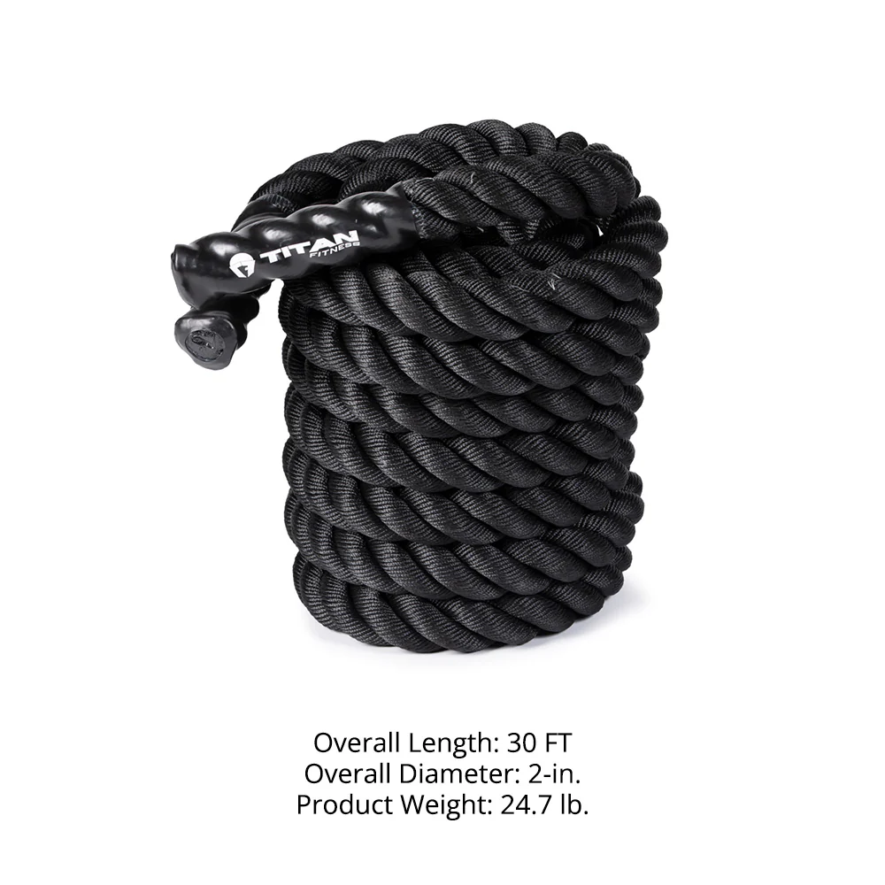 Black Poly Dacron Battle Ropes - Image 32