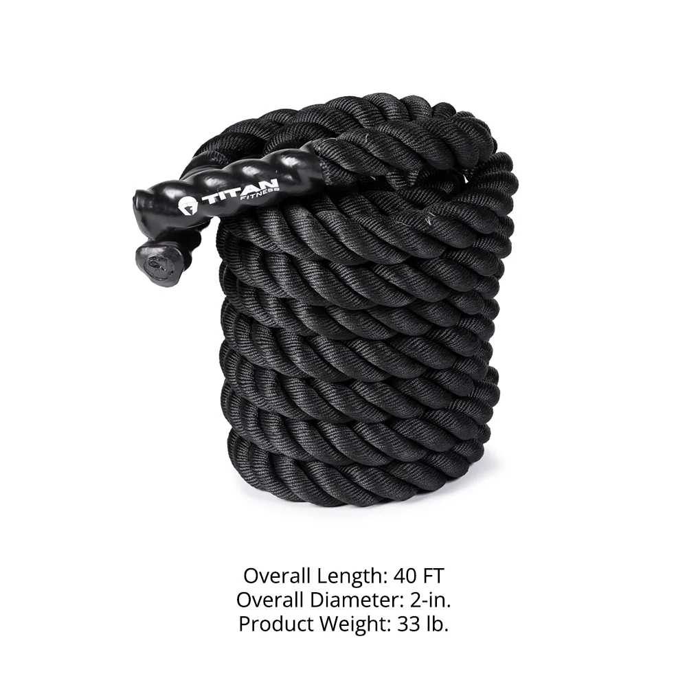 Black Poly Dacron Battle Ropes - Image 40