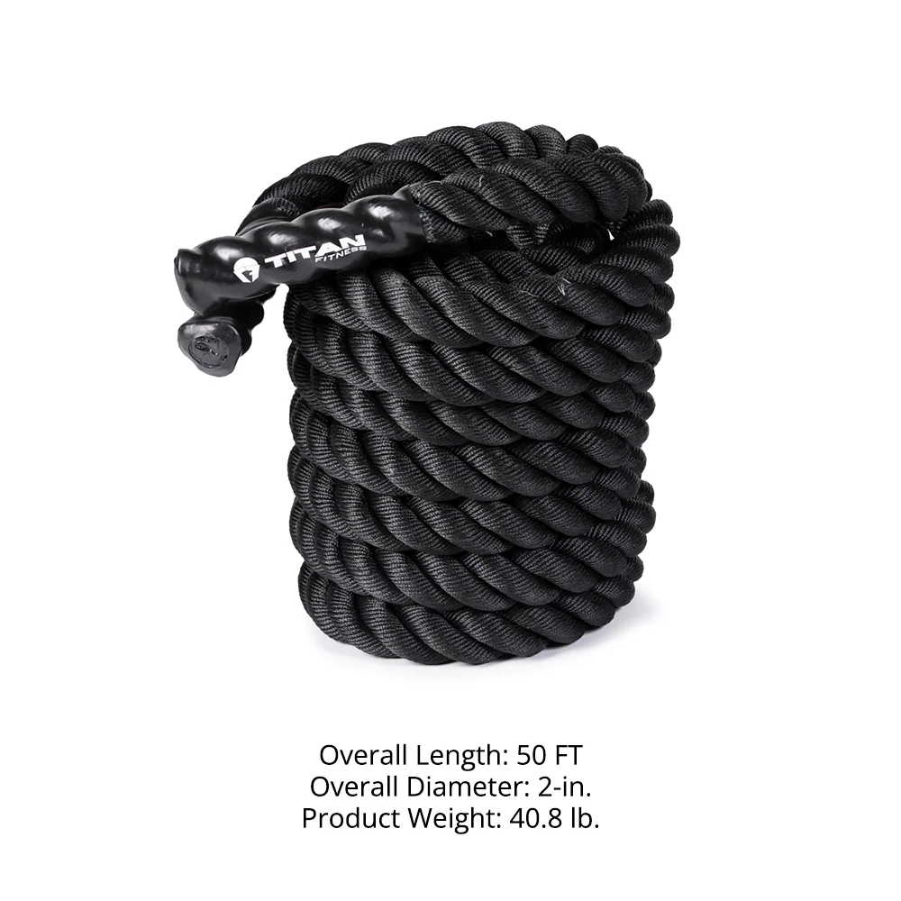 Black Poly Dacron Battle Ropes - Image 48