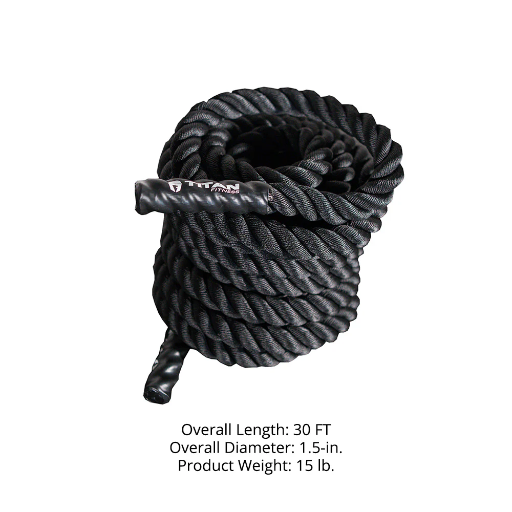Black Poly Dacron Battle Ropes - Image 8
