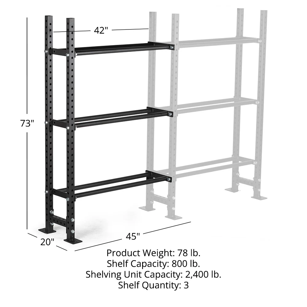 Elite Series Add-On Mass Storage System with Bumper & Medicine Ball Shelves - Image 24