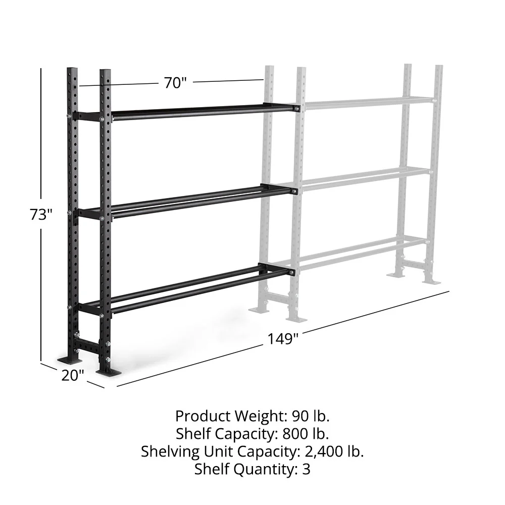 Elite Series Add-On Mass Storage System with Bumper & Medicine Ball Shelves - Image 32
