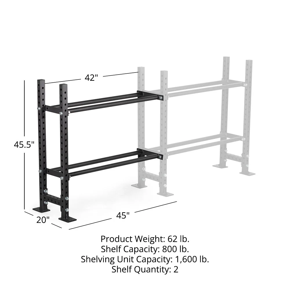 Elite Series Add-On Mass Storage System with Bumper & Medicine Ball Shelves - Image 8