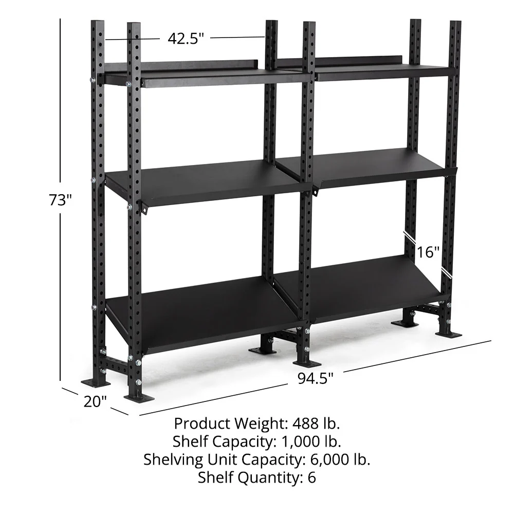 Elite Series Extension Unit Mass Storage System with Adjustable Shelves - Image 24