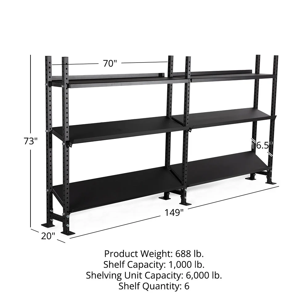 Elite Series Extension Unit Mass Storage System with Adjustable Shelves - Image 32