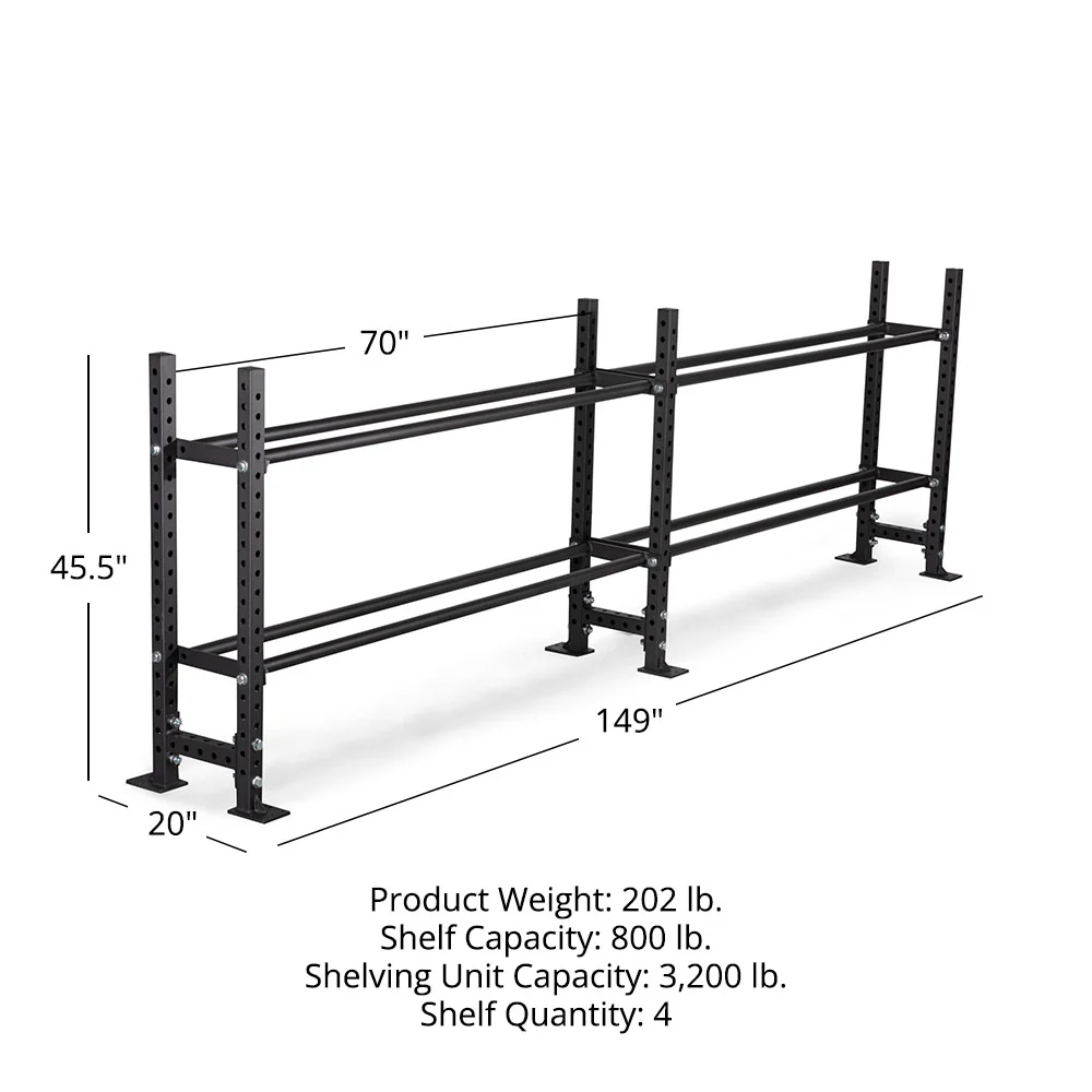 Elite Series Extension Unit Mass Storage System with Bumper & Medicine Ball Shelves - Image 16