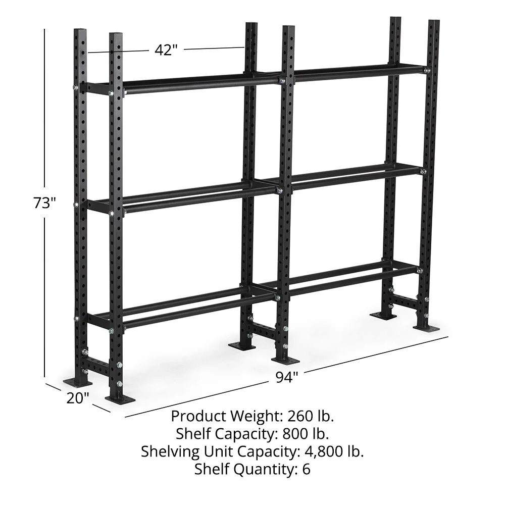 Elite Series Extension Unit Mass Storage System with Bumper & Medicine Ball Shelves - Image 24