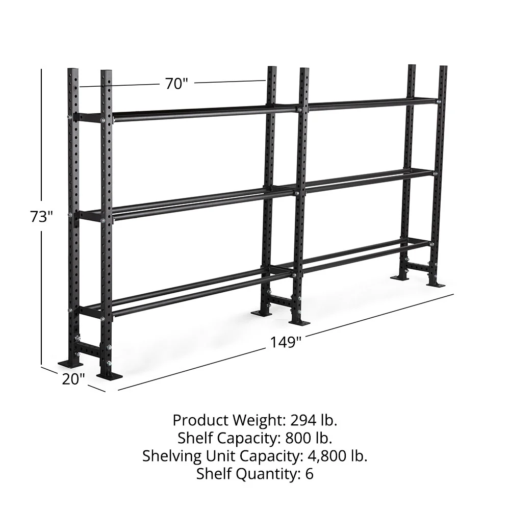Elite Series Extension Unit Mass Storage System with Bumper & Medicine Ball Shelves - Image 32