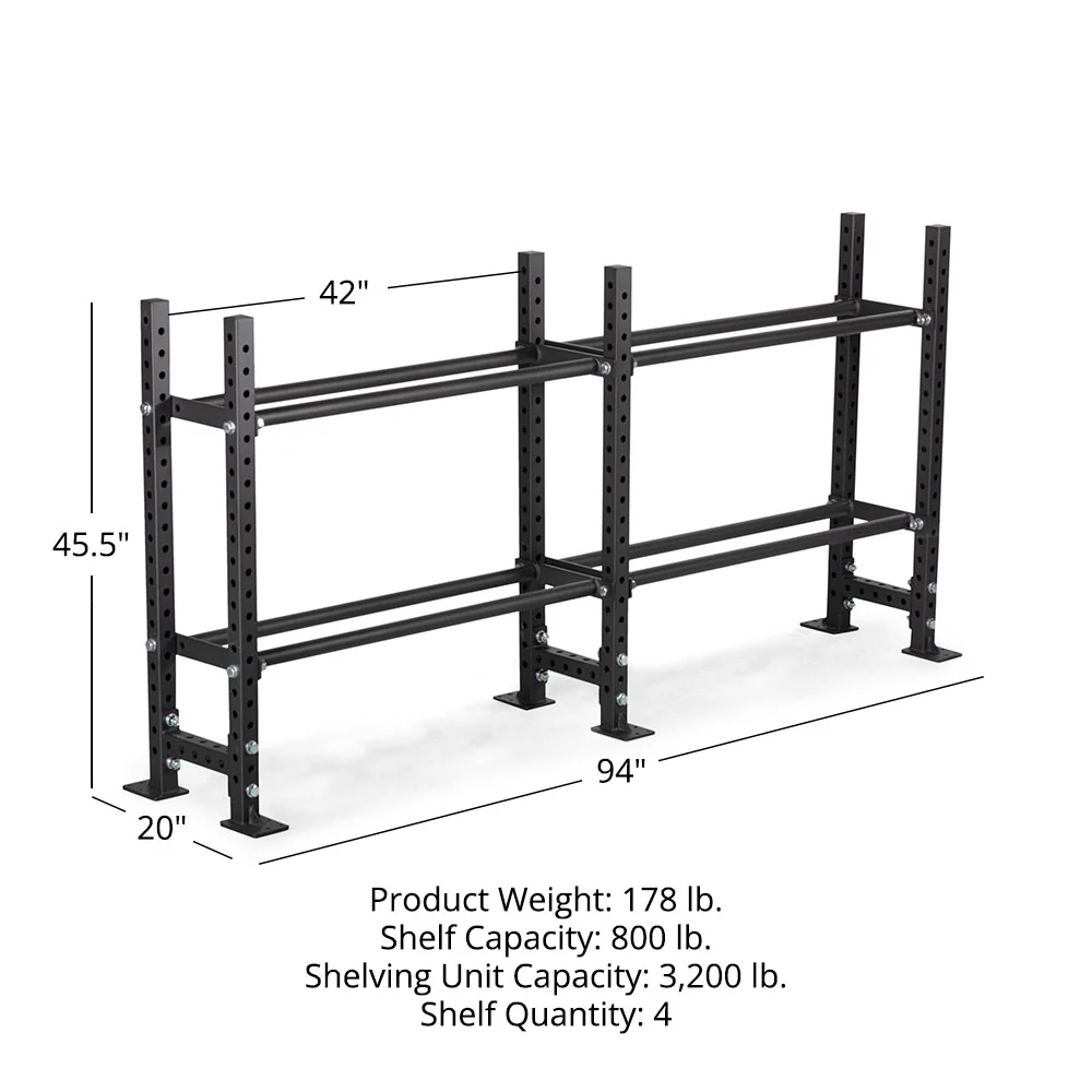 Elite Series Extension Unit Mass Storage System with Bumper & Medicine Ball Shelves - Image 8