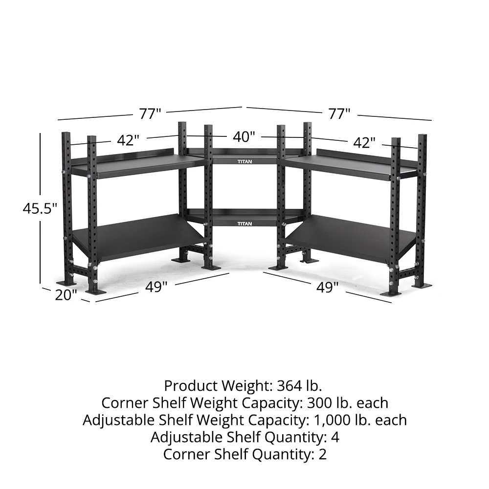 Elite Series Mass Storage System with Adjustable Shelves & Corner Shelves - Image 10