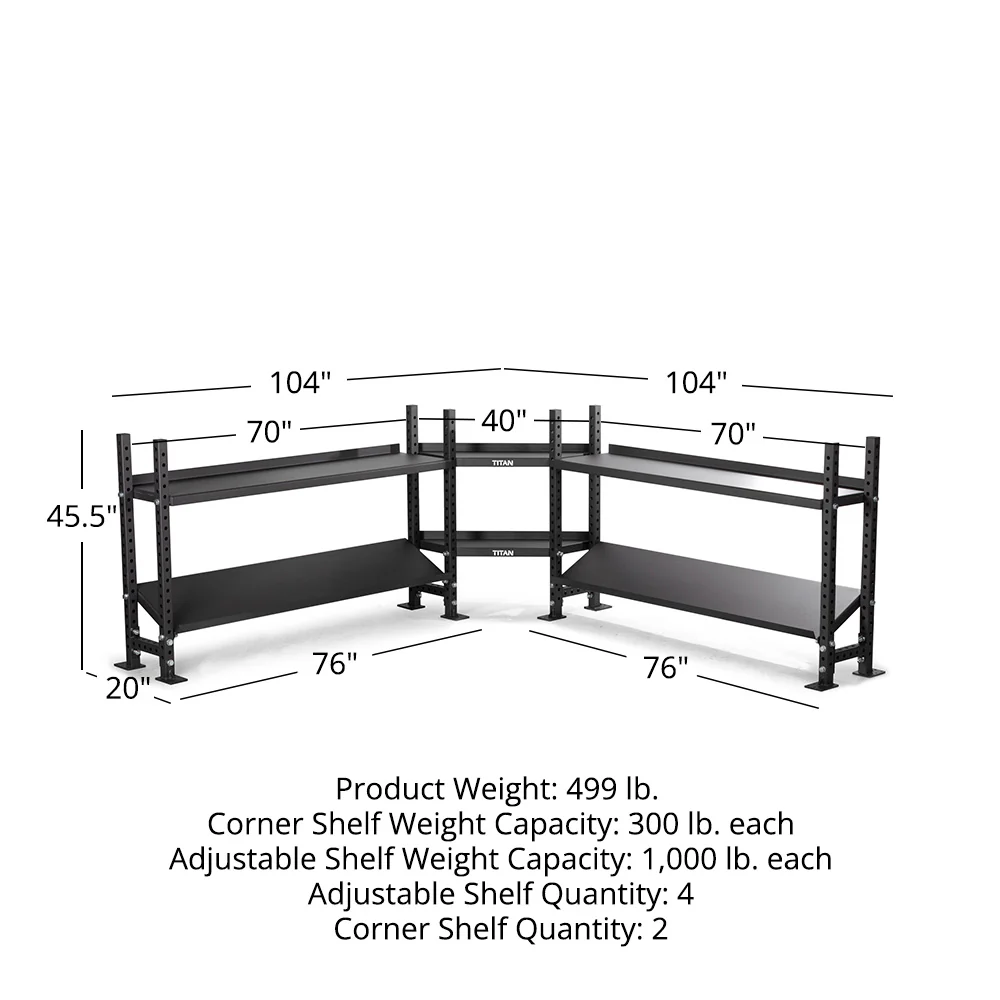 Elite Series Mass Storage System with Adjustable Shelves & Corner Shelves - Image 20
