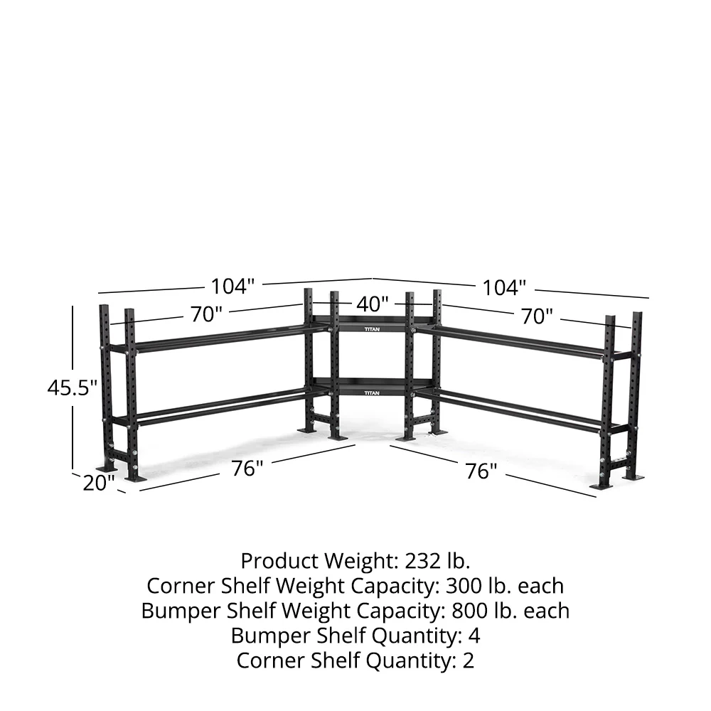 Elite Series Mass Storage System with Bumper Plate & Corner Shelves - Image 20