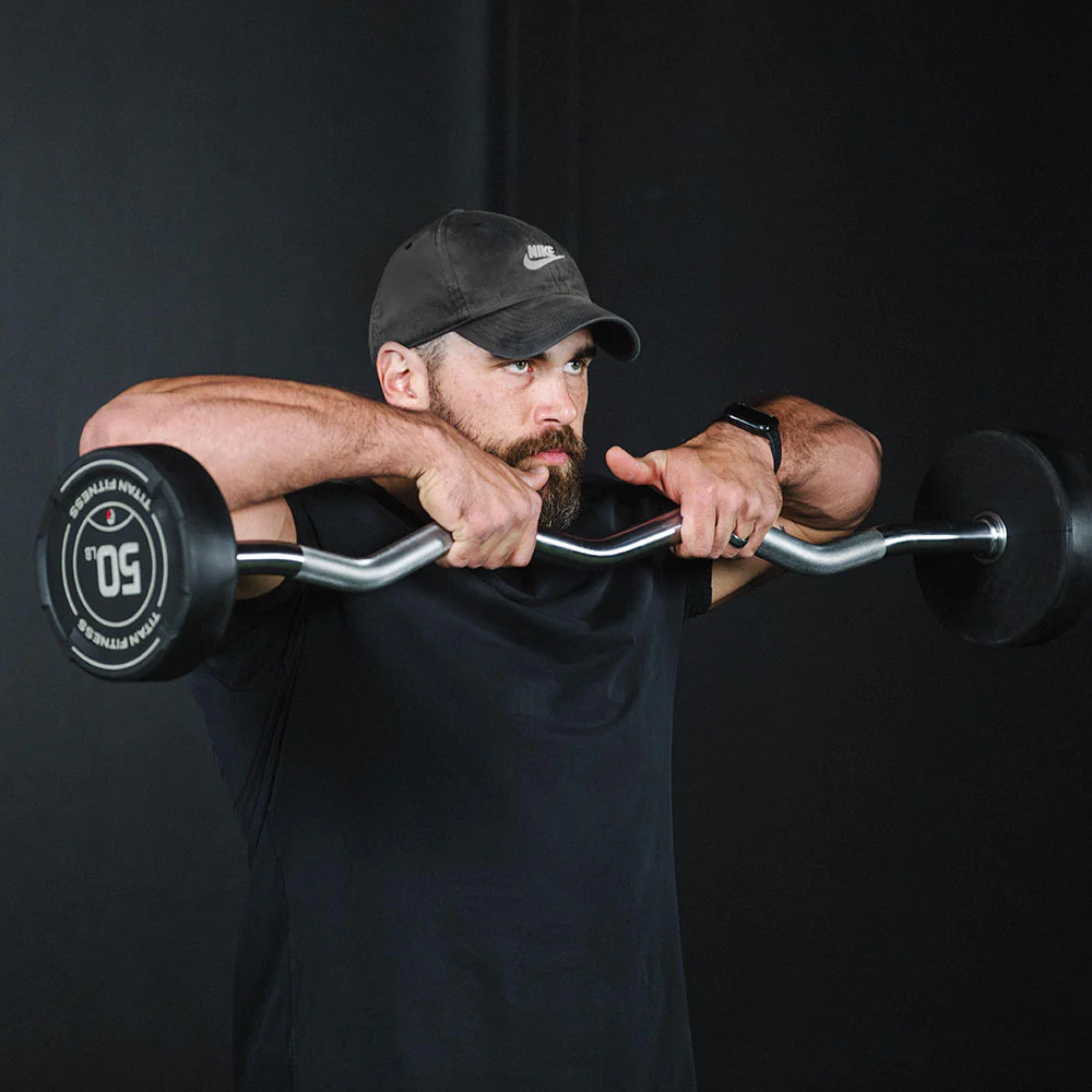 EZ Curl Fixed Urethane Barbells - Image 5