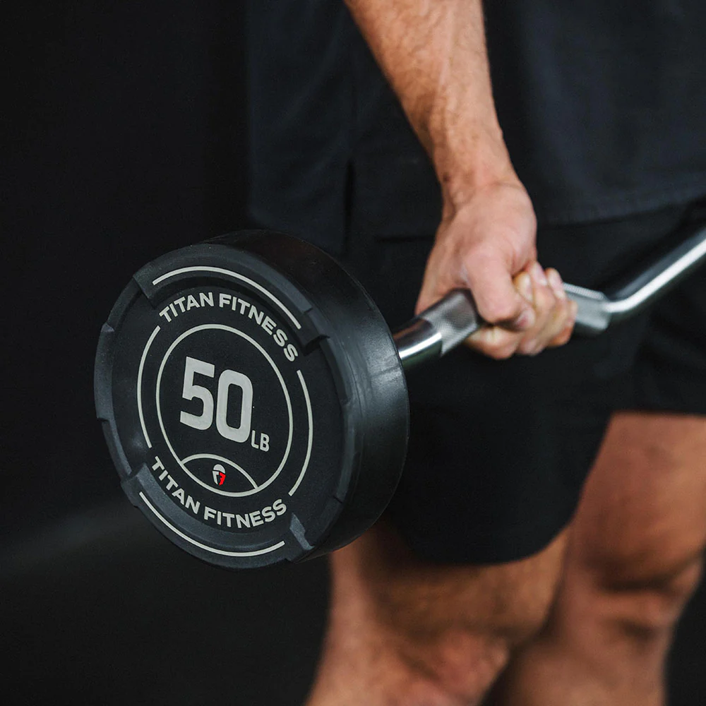 EZ Curl Fixed Urethane Barbells - Image 9