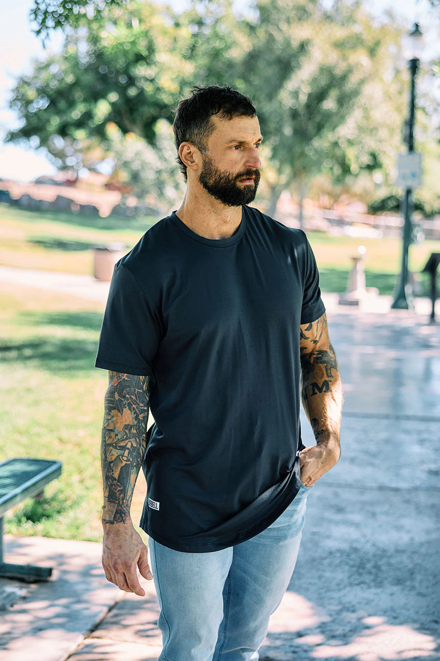 Barbell Apparel Fitted Drop Hem - Image 2
