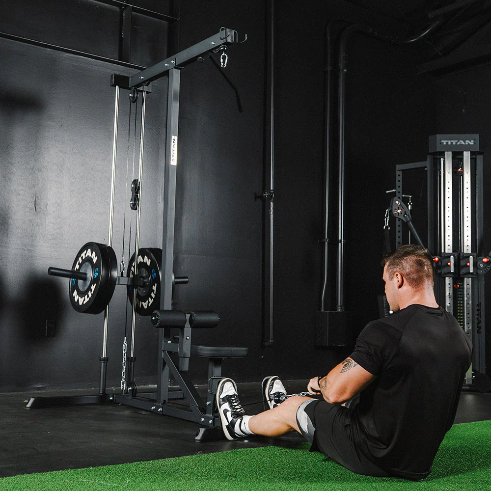 Plate-Loaded Lat Pull Down & Cable Row Machine - Image 4