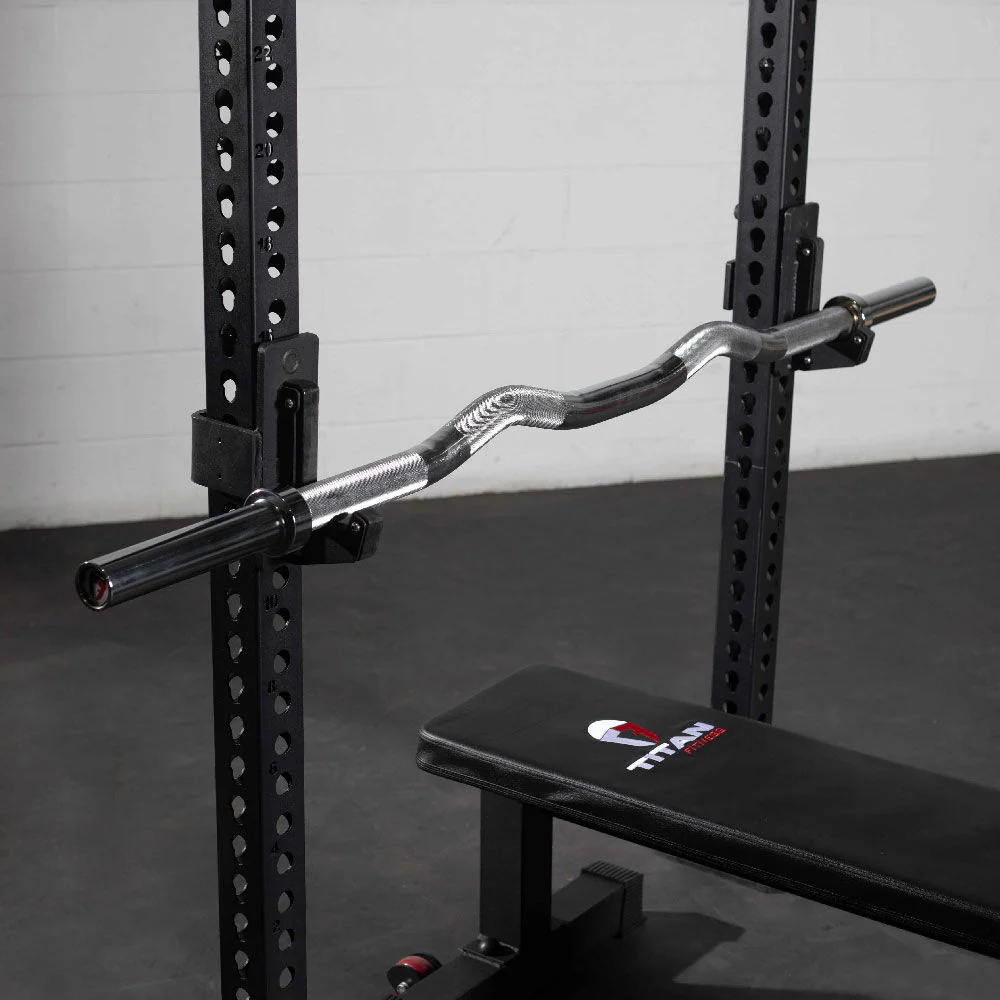 Scratch and Dent, Rackable EZ Curl Fat Bar - Image 2