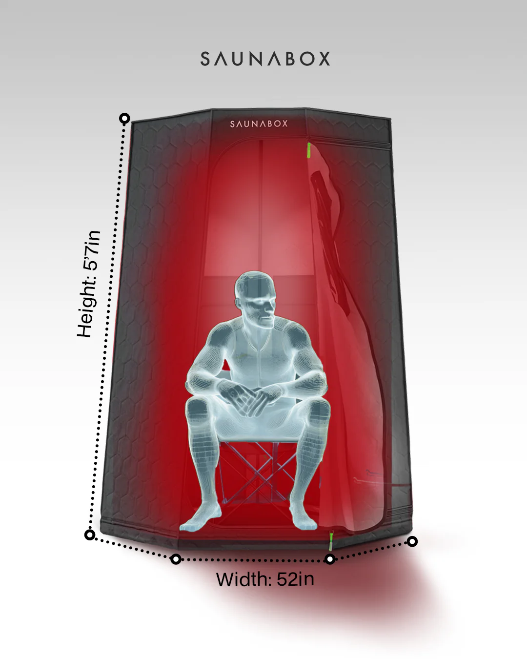 SaunaBox® Pulse PRO: Infrared Sauna with Red-light Therapy - Image 6