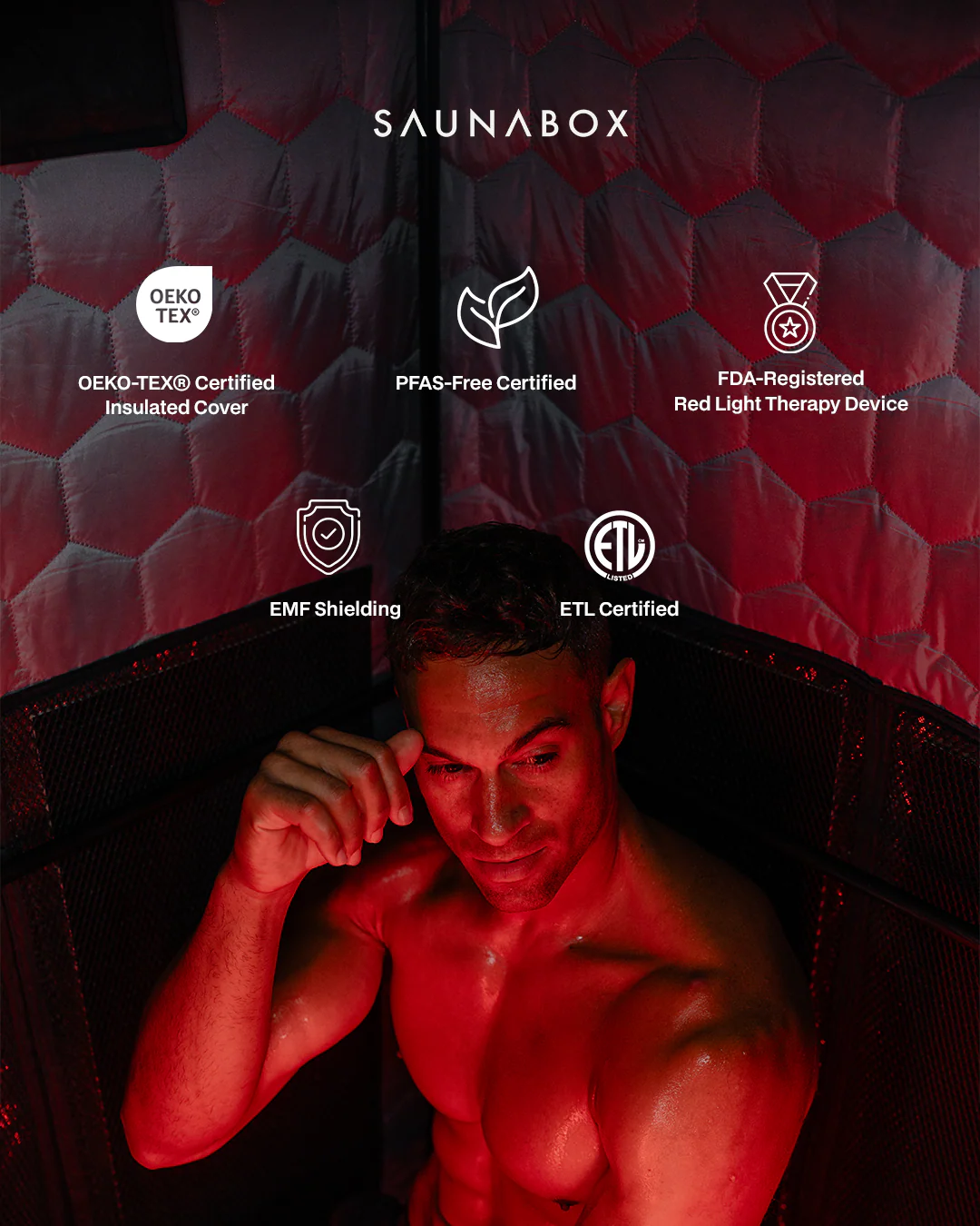 SaunaBox® Pulse PRO: Infrared Sauna with Red-light Therapy - Image 7