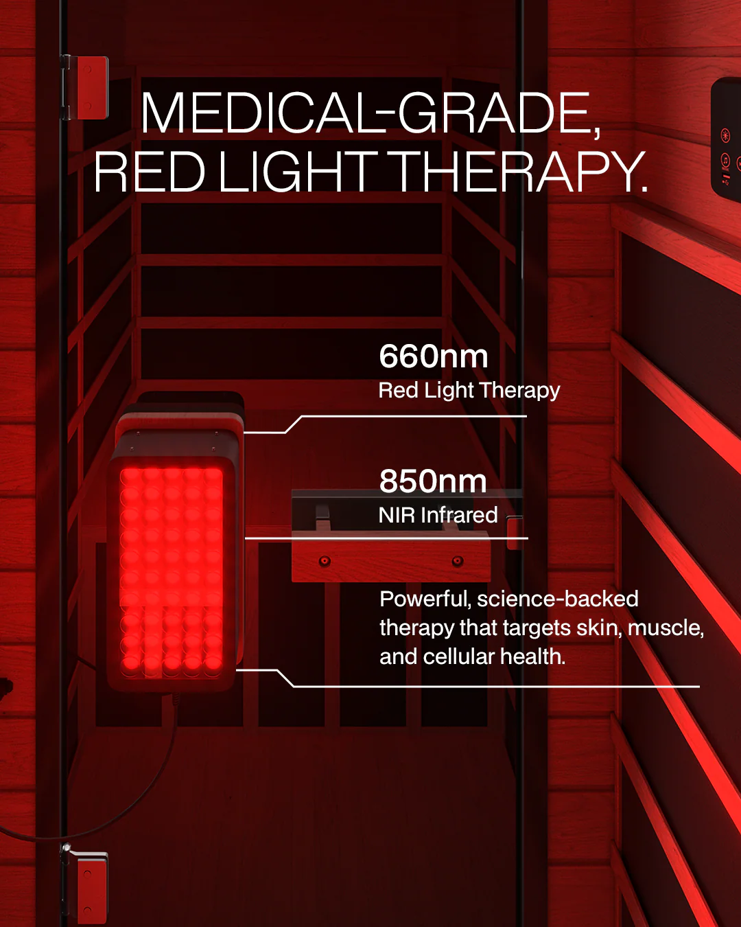 SaunaBox® Solara: Full Spectrum Infrared Sauna - Image 8
