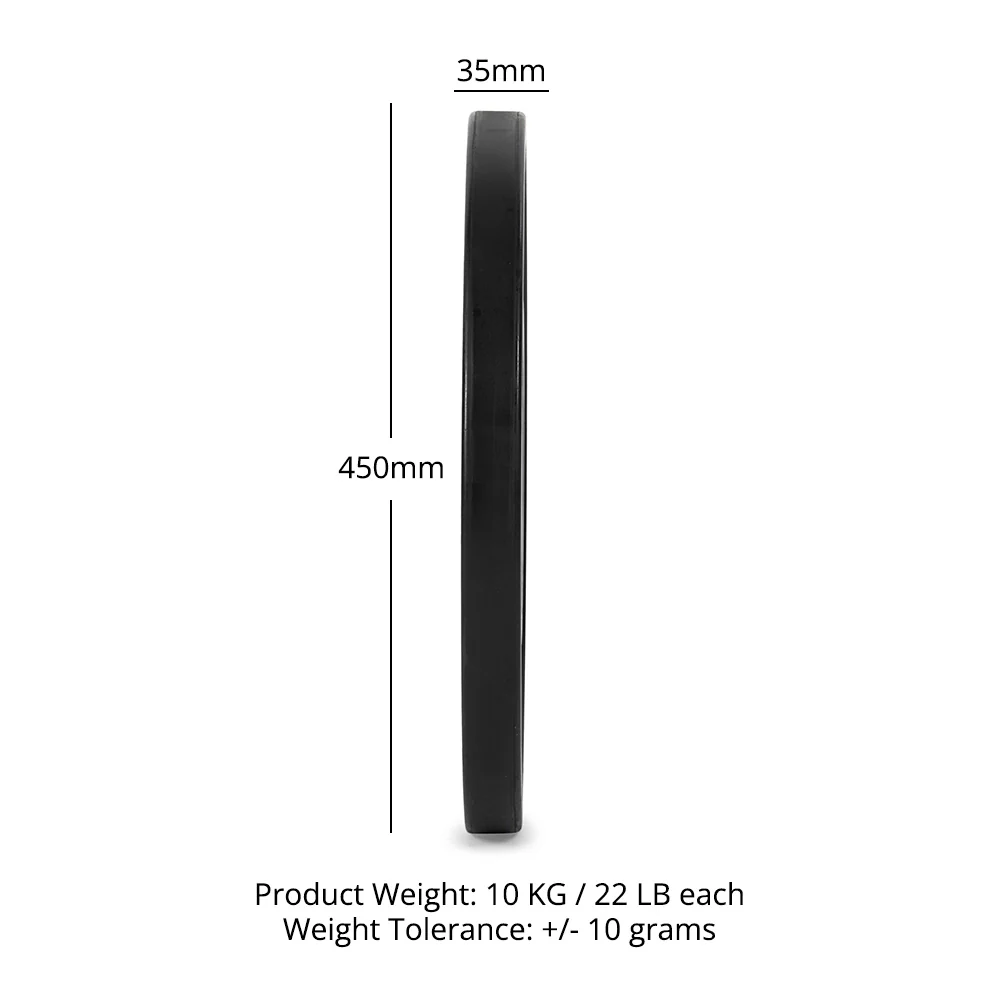 Scratch and Dent, 10 KG Pair Elite Competition Plates - Image 8