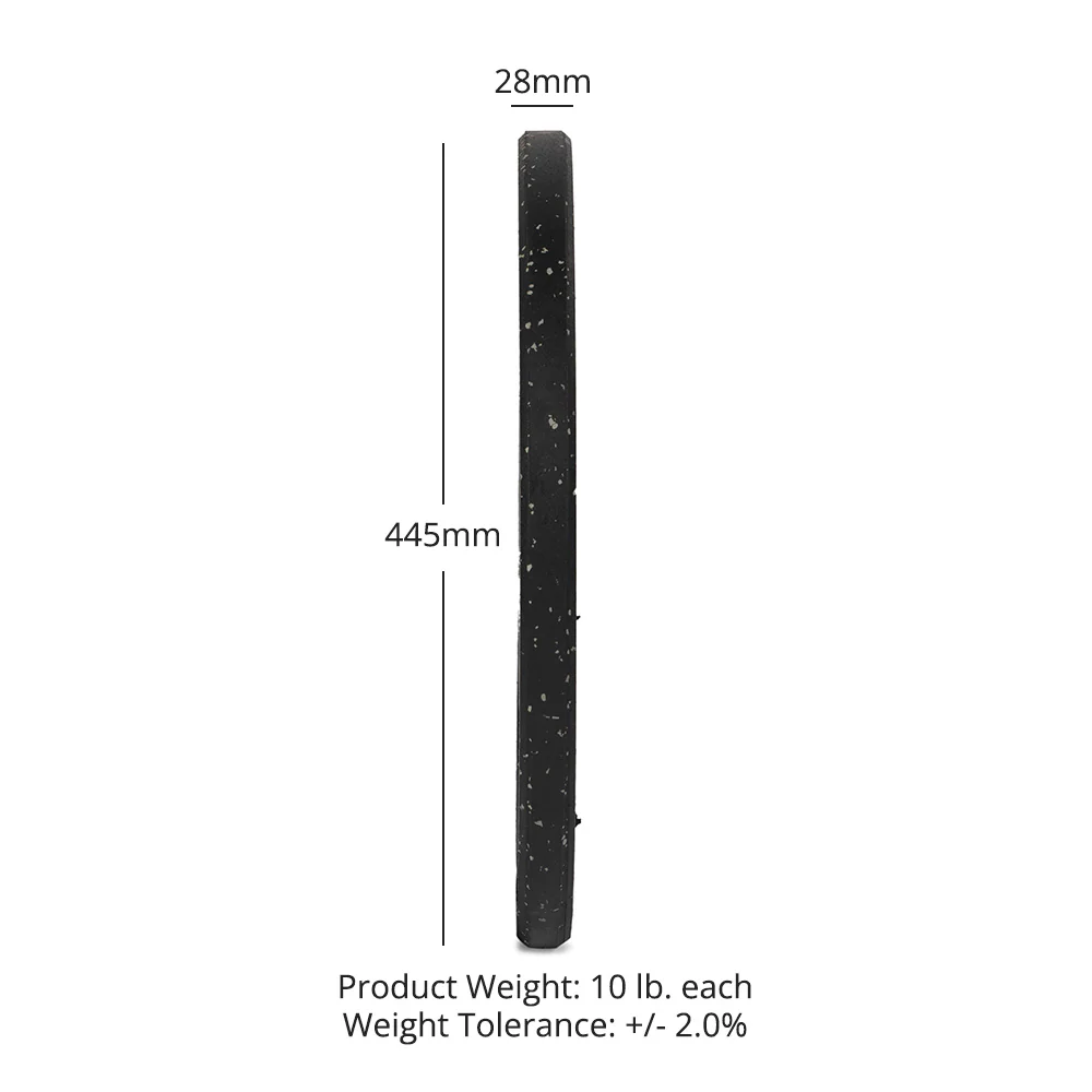 10 LB Pair Crumb Rubber Bumper Plates - Image 10