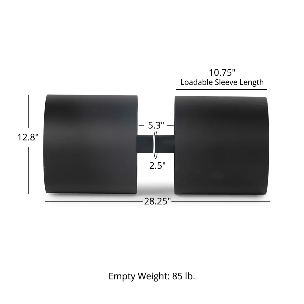 12" Circus Dumbbell, 2.5" Handle - Image 10