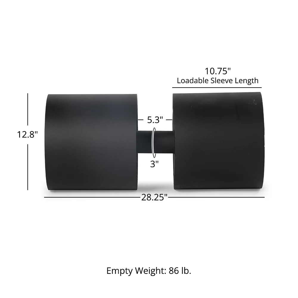 12" Circus Dumbbell, 3" Handle - Image 10
