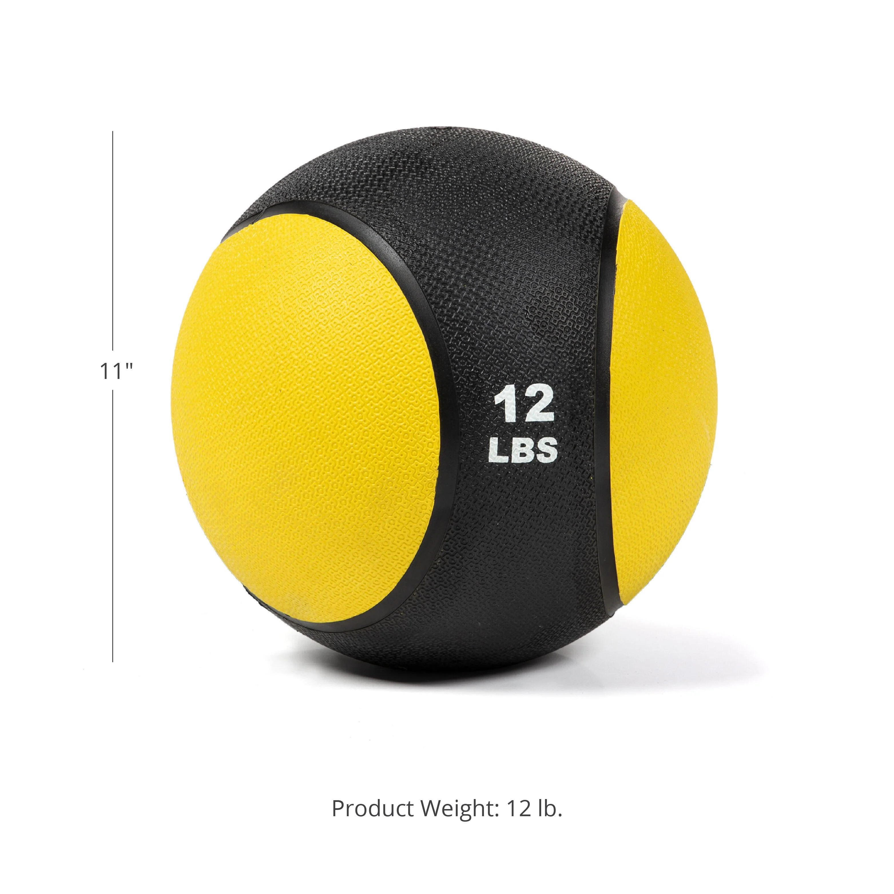 Scratch and Dent - 12 LB Rubber Medicine Ball - FINAL SALE - Image 2