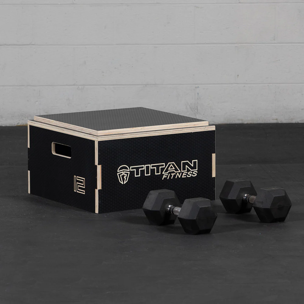 Scratch and Dent, 12" Stackable Wooden Plyo Box - Image 4