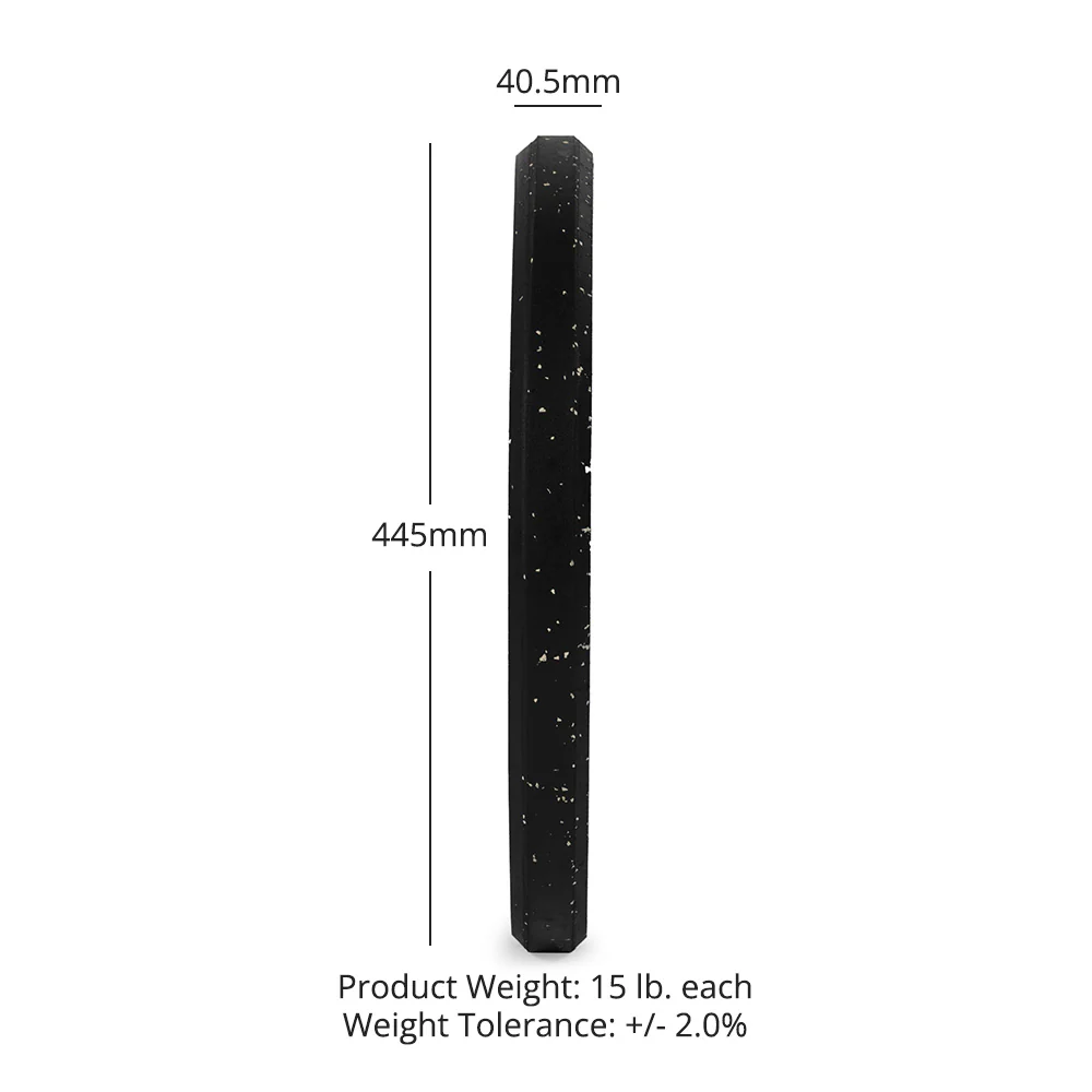15 LB Pair Crumb Rubber Bumper Plates - Image 10