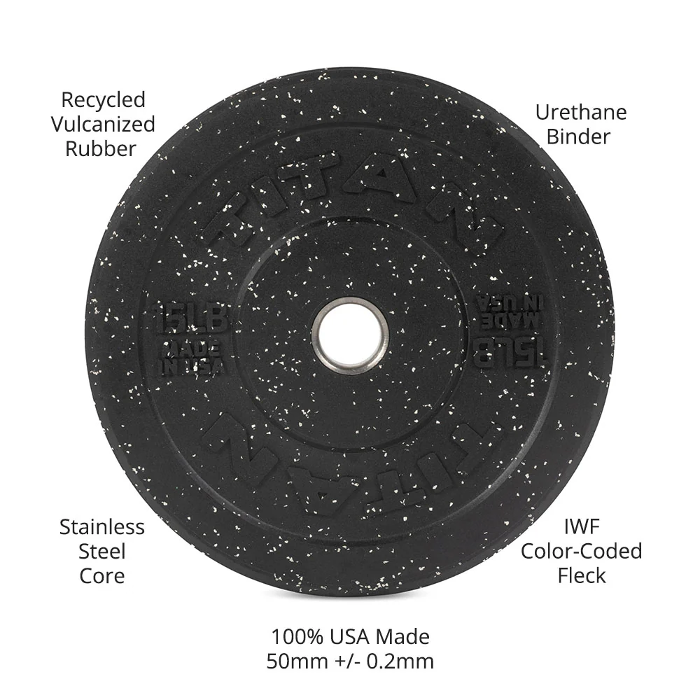 15 LB Pair Crumb Rubber Bumper Plates - Image 9