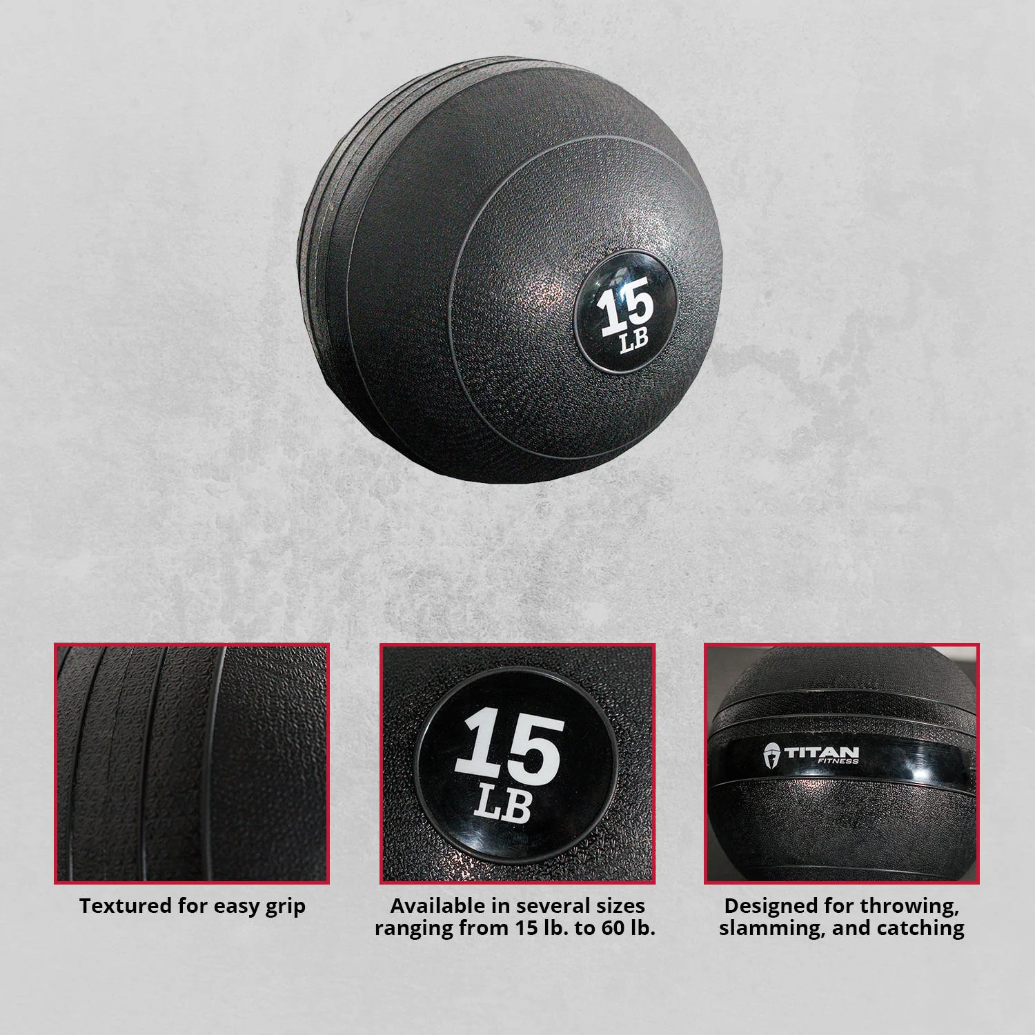Scratch and Dent - 15 lb. Slam Ball Rubber - FINAL SALE - Image 2