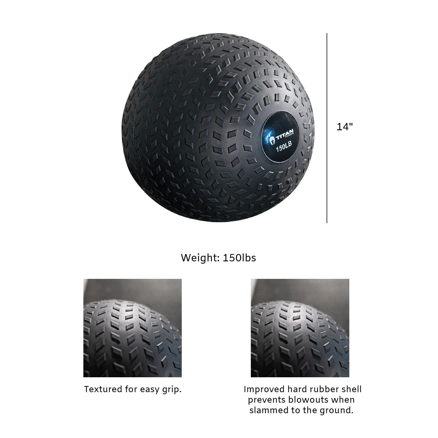 Scratch and Dent - 150 lb. Rubber Tread Slam Ball - FINAL SALE - Image 2