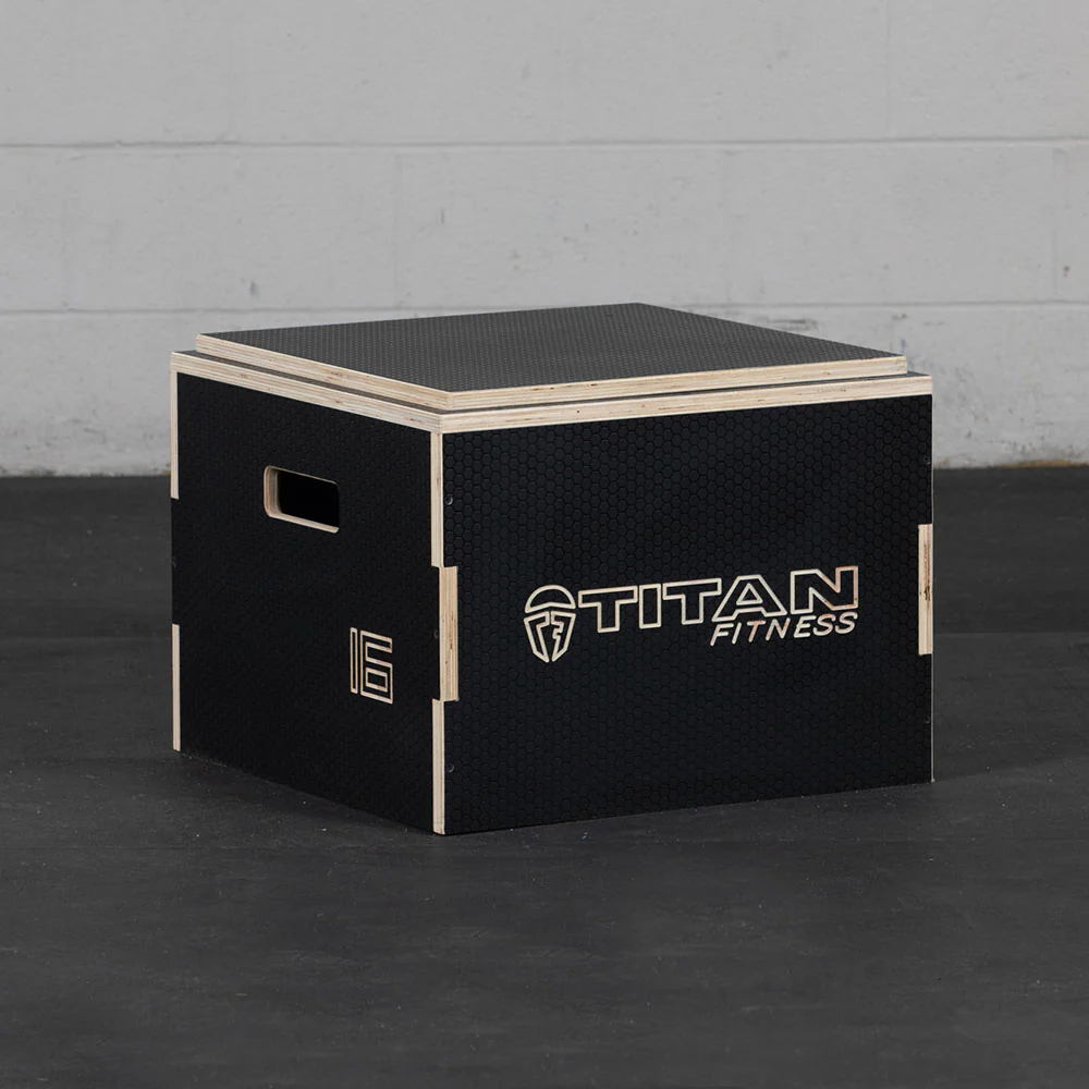 Scratch and Dent, 16" Stackable Wooden Plyo Box - Image 2