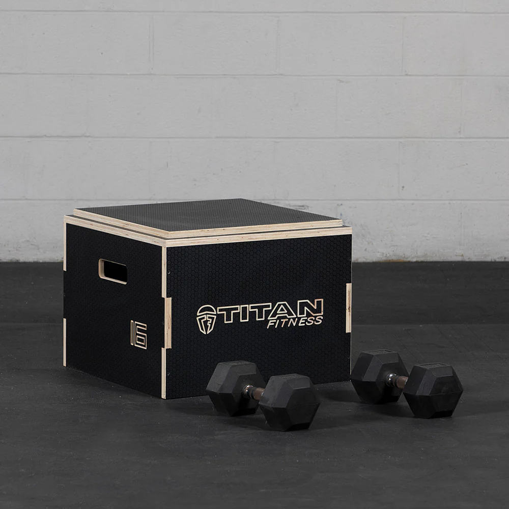 Scratch and Dent, 16" Stackable Wooden Plyo Box - Image 4