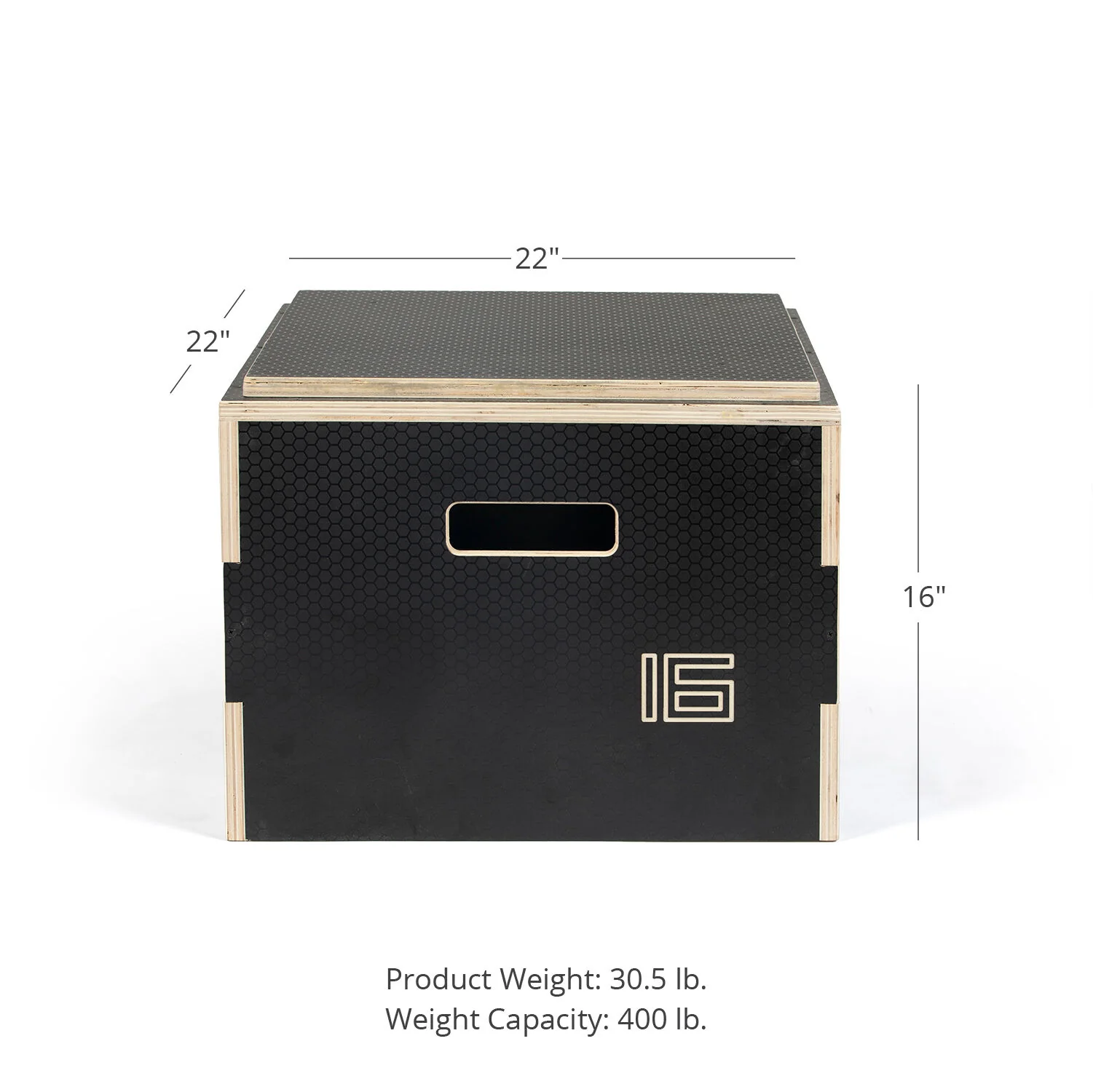 Scratch and Dent - 16-in Stackable Wooden Plyometric Box - FINAL SALE - Image 2