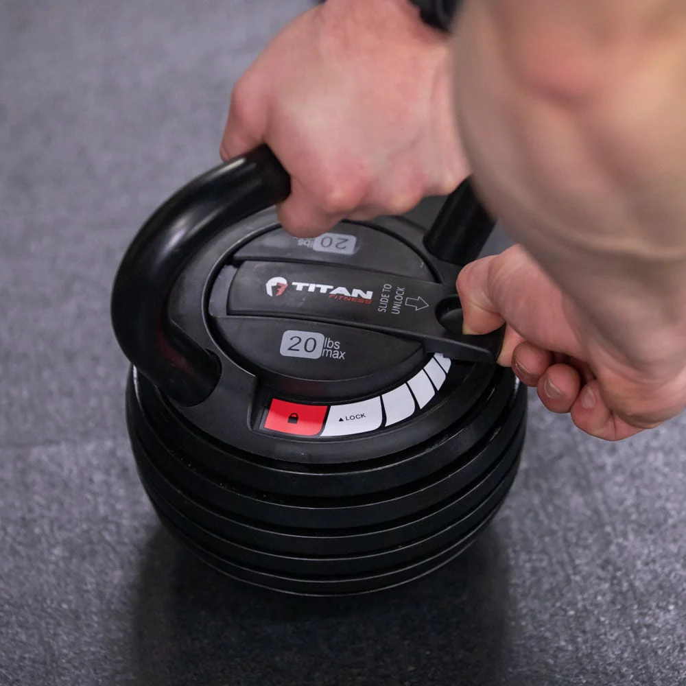 Scratch and Dent, 20 LB Adjustable Kettlebell - Image 3
