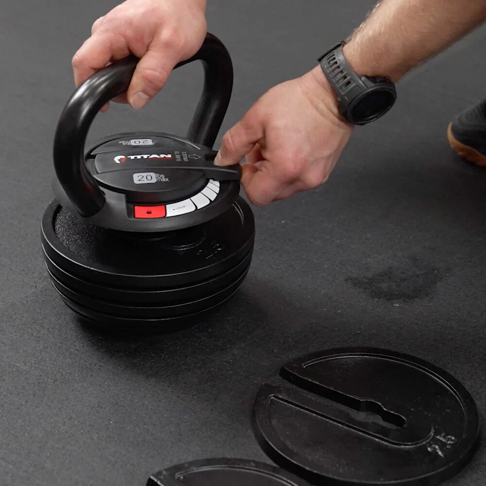 Scratch and Dent, 20 LB Adjustable Kettlebell - Image 8