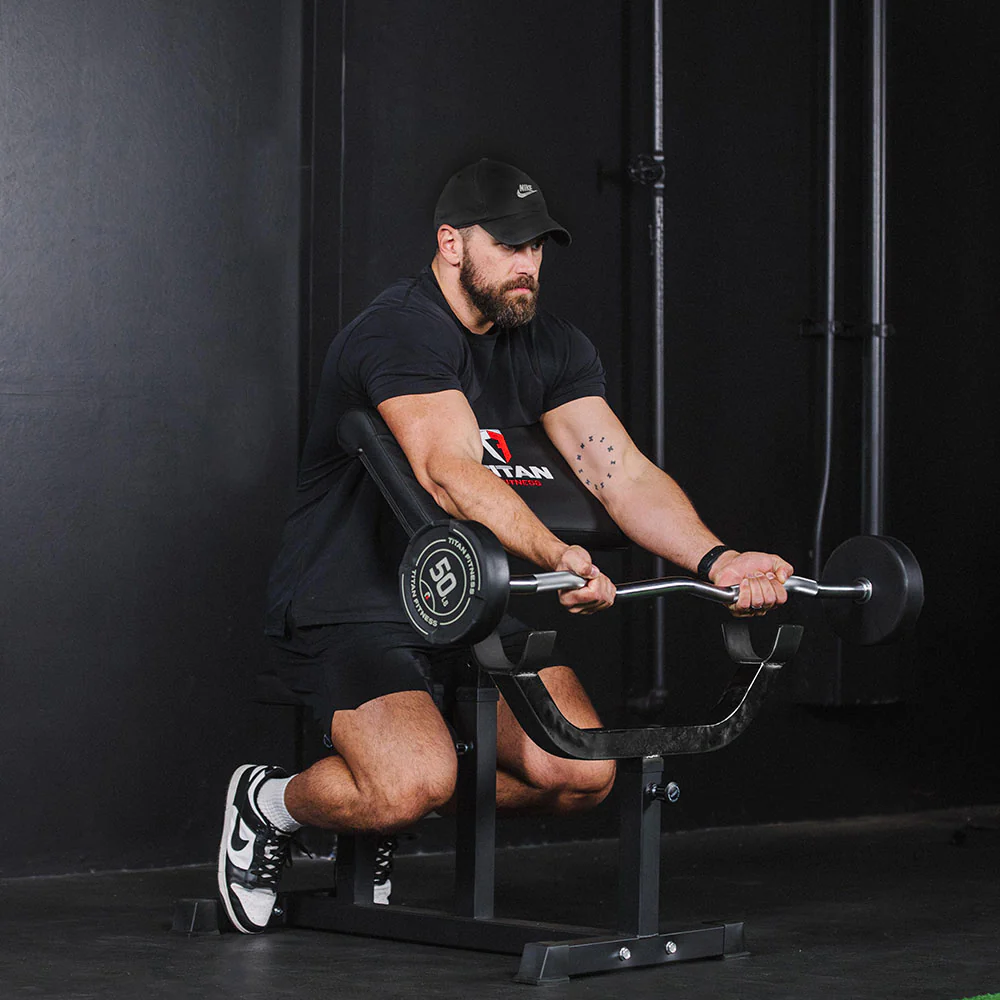 20 LB EZ Curl Fixed Urethane Barbell - Image 6
