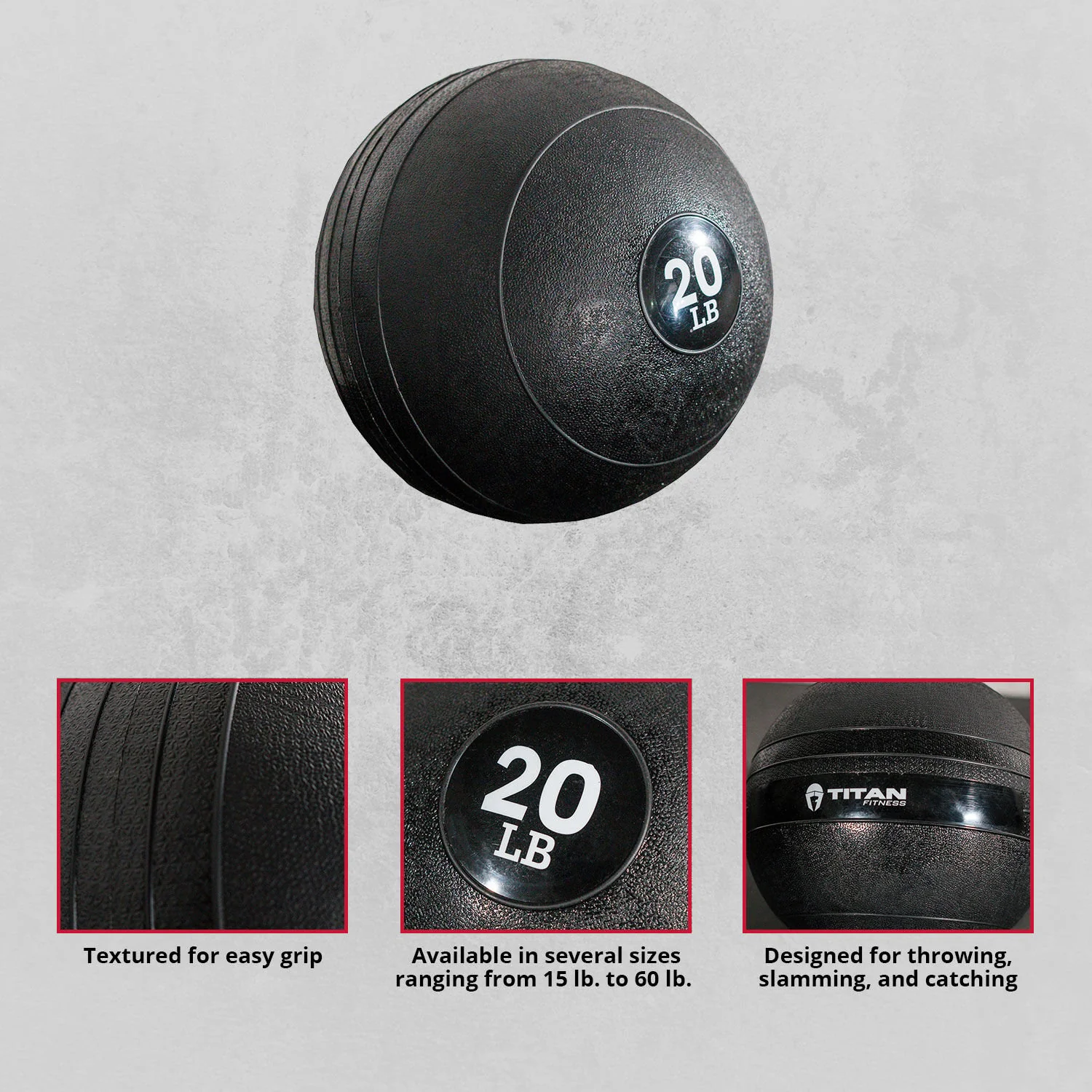 Scratch and Dent - 20 lb. Slam Ball Rubber - FINAL SALE - Image 2