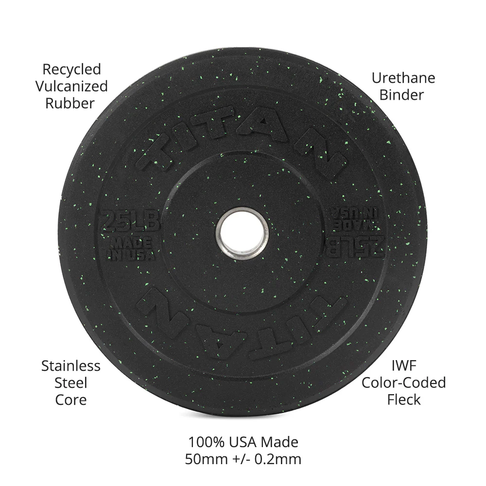 25 LB Pair Crumb Rubber Bumper Plates - Image 9