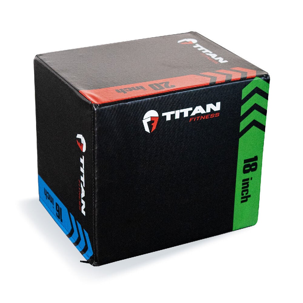 Scratch and Dent - 3-In-1 Heavy Foam Plyometric Box – 16-in x 18-in x 20-in - FINAL SALE