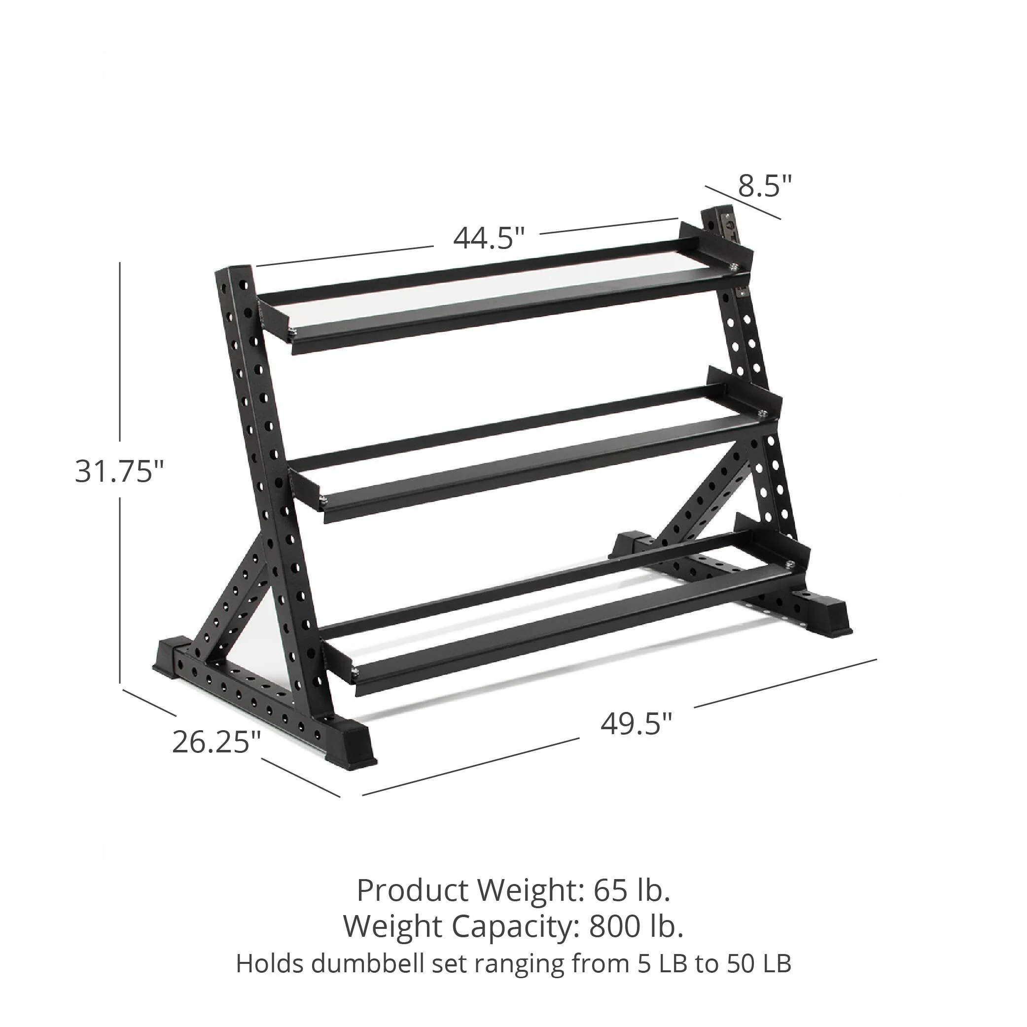 3-Tier Dumbbell Weight Rack - Image 10