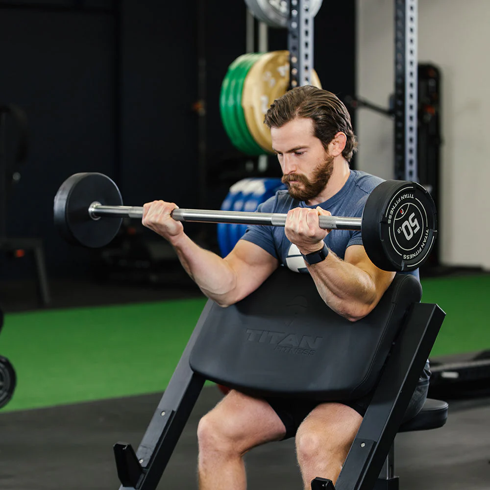 30 LB Straight Fixed Urethane Barbell - Image 3