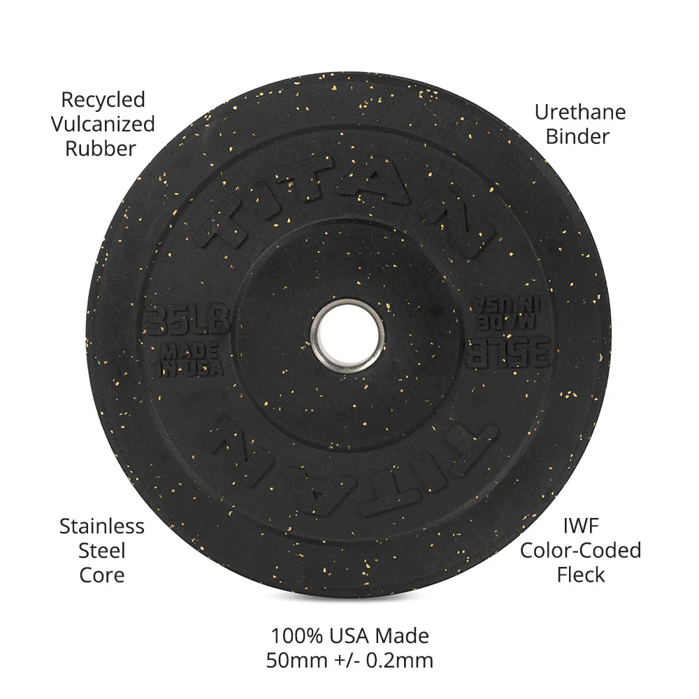 35 LB Single Crumb Rubber Bumper Plate - Image 9